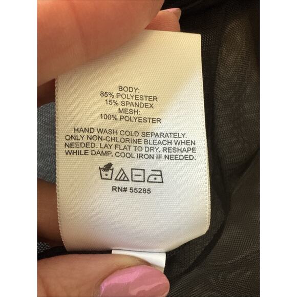 Express NWT Womens M Whimsigoth Body Contour Mesh Corset Crop Boning Square Neck - Picture 9 of 12